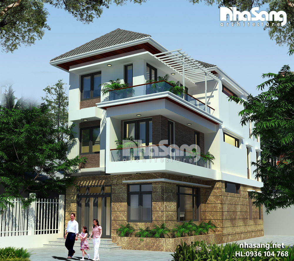 mẫu thiết kế nhà biệt thự 2-3 tầng đẹp